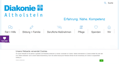 Desktop Screenshot of diakonie-altholstein.de