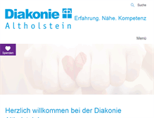 Tablet Screenshot of diakonie-altholstein.de